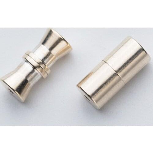 100% 925 Sterling Silver Pearl Necklace Twist Screw End Clasps Handmade Bracelets End Connector Caps DIY Jewelry Making Charms