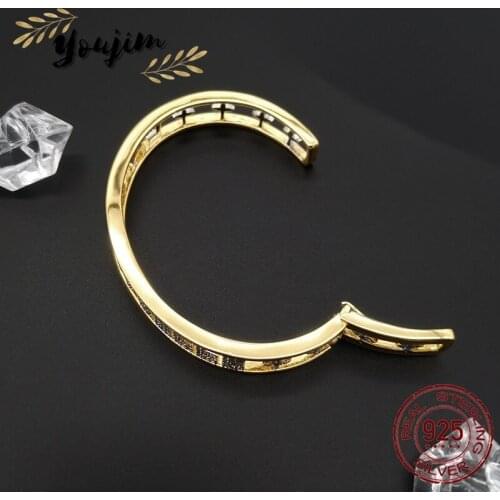 Summer New Womens Zircon Closed Bracelet Cool Luxury Fashion Monaco Exquisite Jewelry Gift 925 Silver
