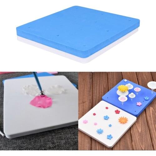 2pcs 12 Holes Sponge Cake Foam Pad Flower Modelling Gum Paste Fondant Cake Mat Baking For Sugarcraft Decoration