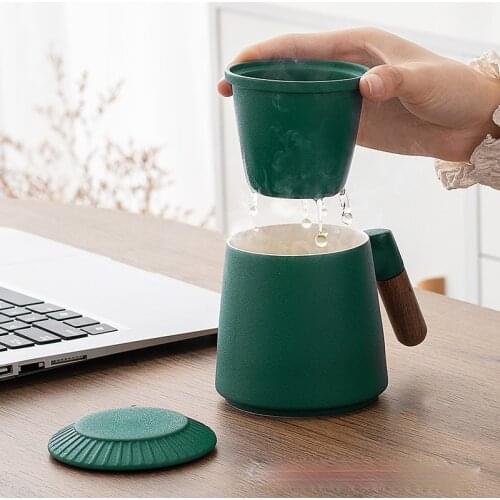 2021 China Tea Cup Filtered Tea Soup Teacup Crockery Ceramic Teapot Kung Fu Tea Set Drinkware Anti-scalding mug