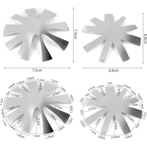 9 Sizes/Pc Acrylic Cutter Nail 2021 New French Template Cut Smile Line Edge Trimmer Manicure Polishing Stainless Steel Tool J#10
