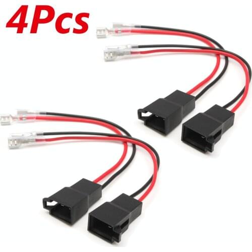 2pcs 15cm Speaker Adaptor Lead For Vauxhall for Astra Vectra Zafira for Renault for Volkswagen for Nissan for Audi A2 A4 PC2-805