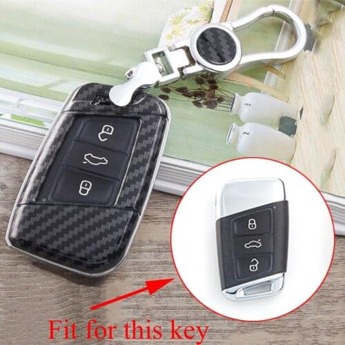 Remote Key Fob Cover Fit For Volkswagen Passat B8 Magotan Arteon 2017 2018 2019 Key Case Bag Shell Holder Accessories Parts