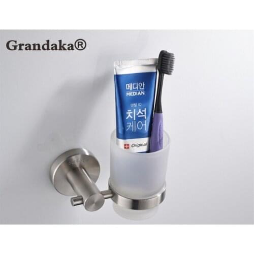 SUS 304 Stainless steel Toothbrush Holders Cup & Tumbler Holders Wall Mounted Toothbrush Holder Bath Hardware sets Bath Product