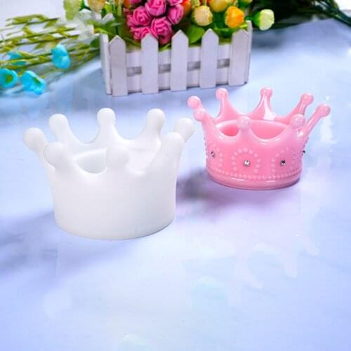 DIY Resin Mold -Cute Crown Shape Silicone Mold DIY Silicone Jewelry Box Molds Small Size Resin Trinket Box Molds 2021