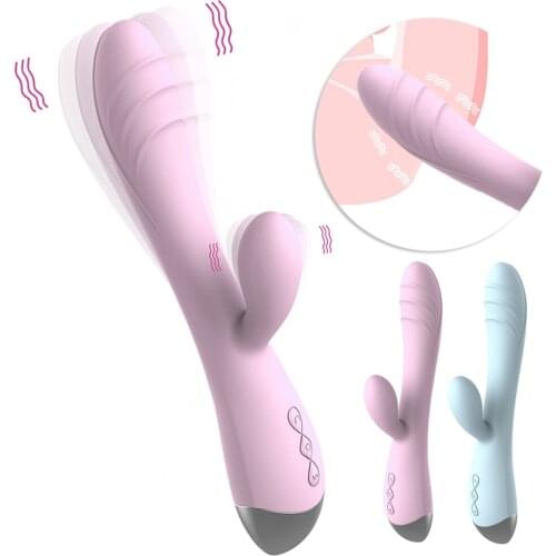 Flexible Rabbit vibrators for women 10 speed dildo vibrator butt plug Clitoris Stimulator for women USB Charging Adult Product