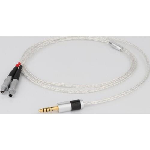 HIFI 4.4mm Balanced Male 8 cores 7N OCC Single crystal Handmade Headphone Upgrade Cable for HD800 HD800S HD820 D1000 Headphone