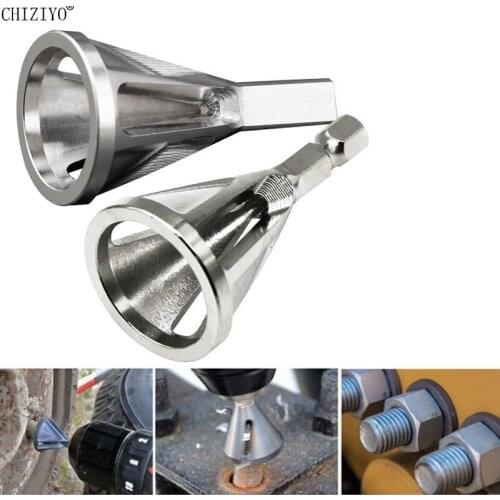 Newest Stainless Steel Deburring External Chamfer Tool Remove Burr Tools For Metal Drilling Silver Tool CHIZIYO