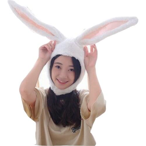 Rabbit hood photo props Bunny ears hat plush toy hat stuffed toy cap