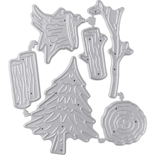 Pine Tree Metal Cutting Dies Stencil DIY Scrapbooking Album Paper Card Template Molds Embossing Decoration