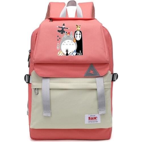 My Neighbor Totoro Cosplay Oxford Student School Shoulder Bag Teentage Laptop Travel Rucksack Dayback Casual Backpack Gift