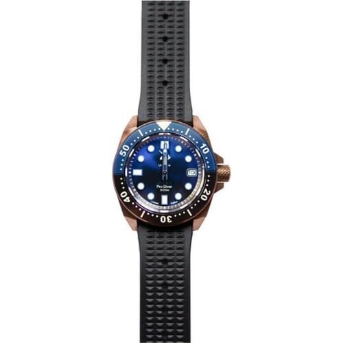 PROXIMA mens dive watches,bronze men automatic watch 300m waterproof mechanical wristwatch sports luminous NH35 ceramic bezel