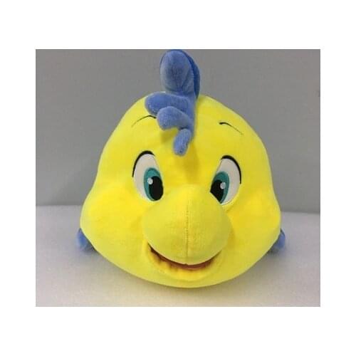 Disney Cartooon The Little Mermaid flounder High Quality Soft Stuffed Animal Doll Plush Toys Birthday Present For Child 48cm