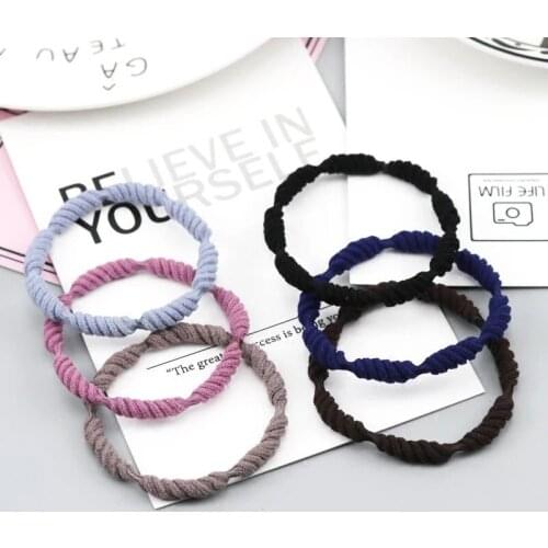 New Korea tied hair jewelry rubber band thread hair ring Korean version of the super elastic hair rope hair accessories