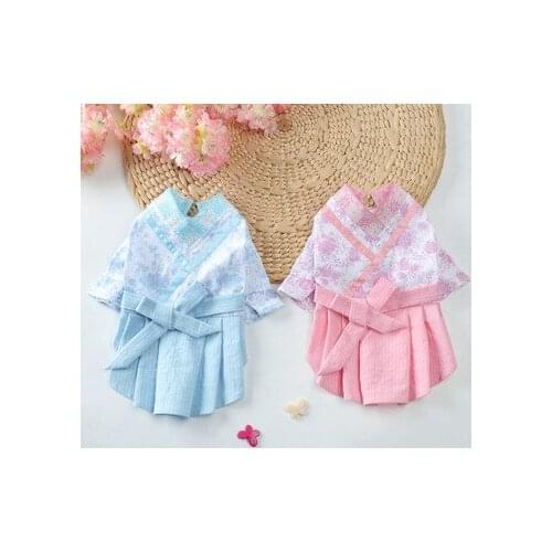 Pet Clothes Spring and Summer Cat Clothes Pet Dog Skirts Chinese Style Pet Clothes Pet Supplies Girl Dog Clothes