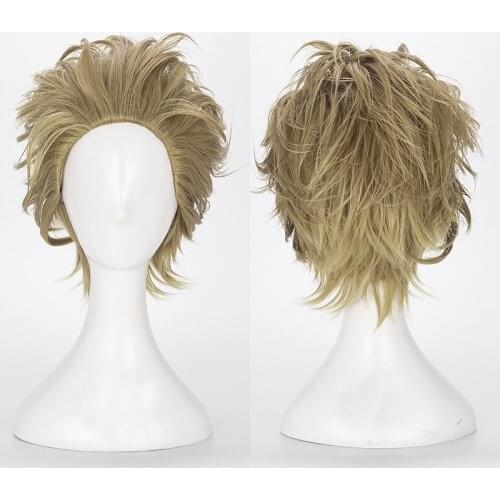 My Hero Academia No.2 Hero Hawkes Hawks Short Wig Cosplay Boku no Hero Academia Heat Resistant Wigs+ Free Wig Cap