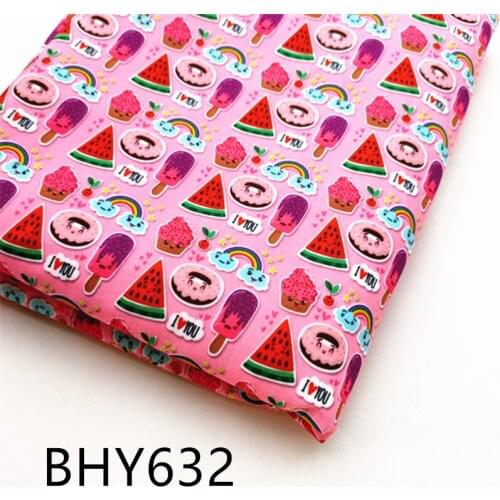 Half yard 45*140cm cartoon print polyester cotton patchwork fabric mask 632
