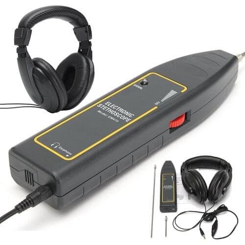 Portable Professional 100Hz~10kHz Auto Leak Detector Car Water Pipe Electronic Stethoscope Earphone Detection Equipment