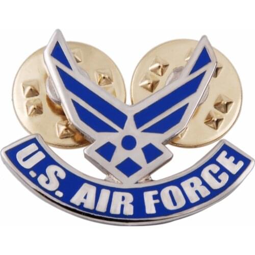 US USAF AIR FORCE WINGS PIN LAPEL PIN TIE TACK SMALL PIN BADGE