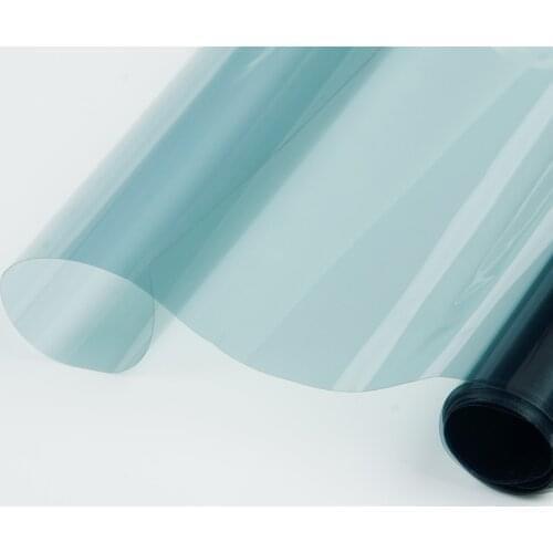 SUNICE VLT 70% Light Blue Car Window Tint Tinting Film for Car Window Glass Solar Protection Film Car Window Foils 50x200cm