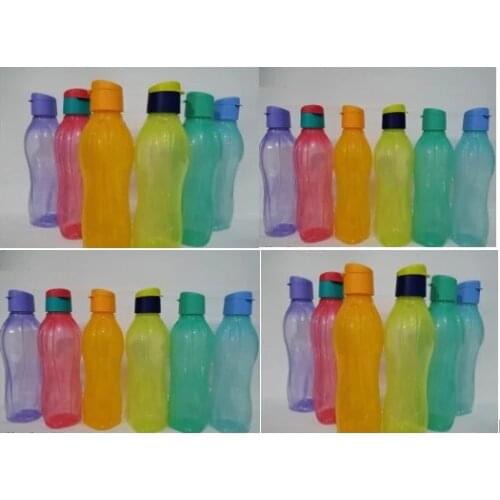 Tupperware Fliptop Plastic Bottle Set, 750 ml, Set of 50 , Multicolour(50x750 ml)