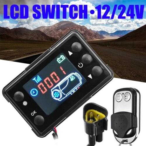 Universal Fuel Filling Manual Mode 12V/24V LCD Monitor Switch Board And Air Diesel Heater Parking Remote Controller For Car