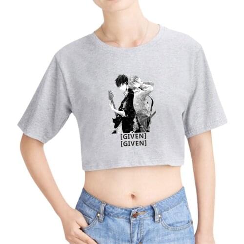 Kawaii Given Anime T-shirts Women T Shirt Yaoi Bl Given Yaoi Japanese Manga Streetwear Graphic Tees Summer Trend a Girl Sexy Top