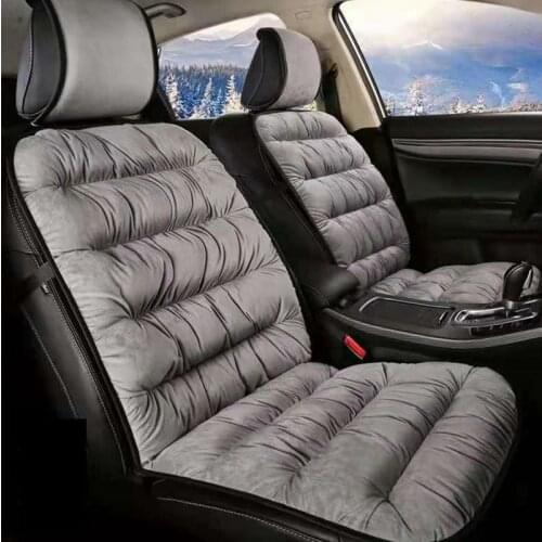 Winter Warm Car Seat Cover Universal Plush Cushion Faux Fur Car Seat Protector Car Interior Accessories Automobiles Seat Covers