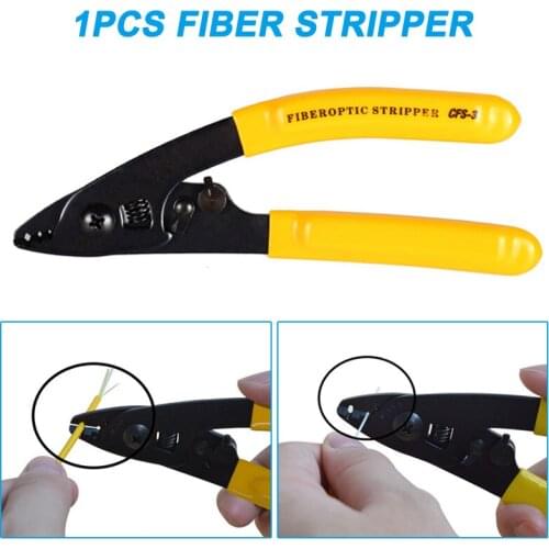 1pcs Fiber Optic Stripper 3 Holes CFS-3 Double-nose Coating Pliers Upgraded 669