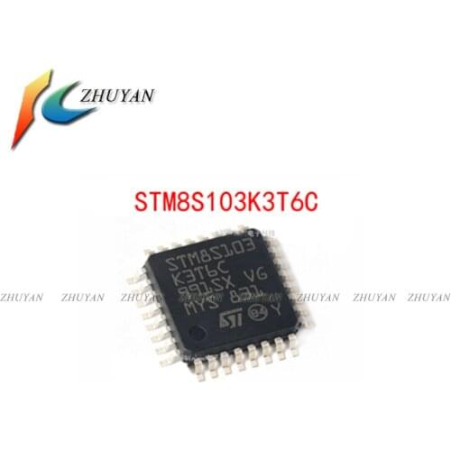 10PCS!!! NEW Original STM8S103K3T6C LQFP32 Single chip microcomputer In Stock