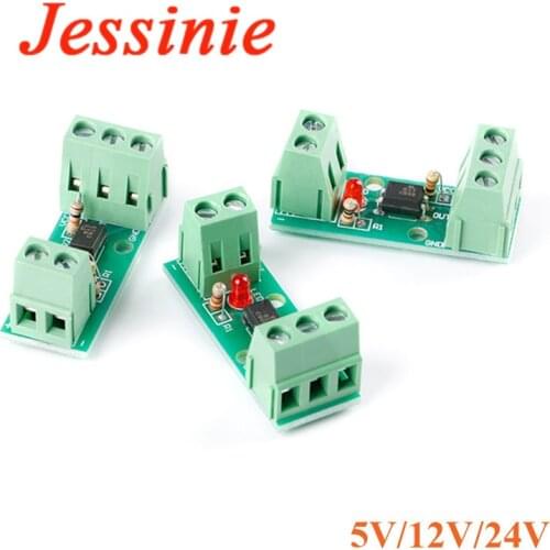 10pcs PC817 EL817 Optocoupler Isolation Module Isolated Board 5V 12V 24V 1 Channel PLC Processors 80KHz Drive Motor Inverter