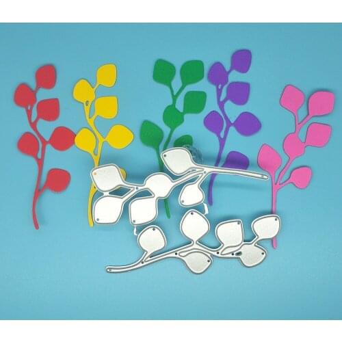 2 exquisite leaf metal cutting die for DIY scrapbook, card making, photo album, embossing crafts, photo frame decoration