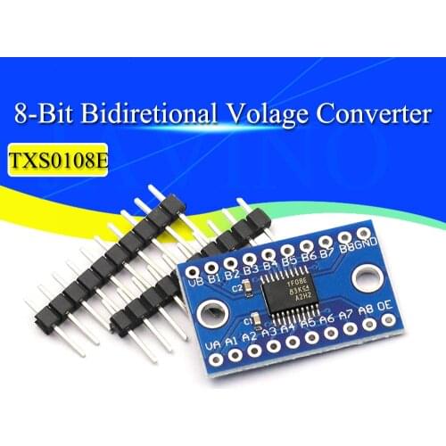 3.3V 5V TXS0108E 8 Channel Logic Level Bi-directional Converter Module Mutual Convert Module TXS0108E