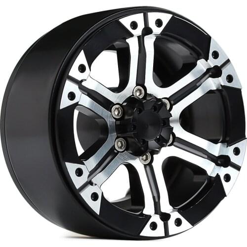4PCS Metal 1.9" Wheel BEADLOCK Rim 6-Spokes for 1/10 RC Crawler Car Axial SCX10 90046 D90 Wheel Parts