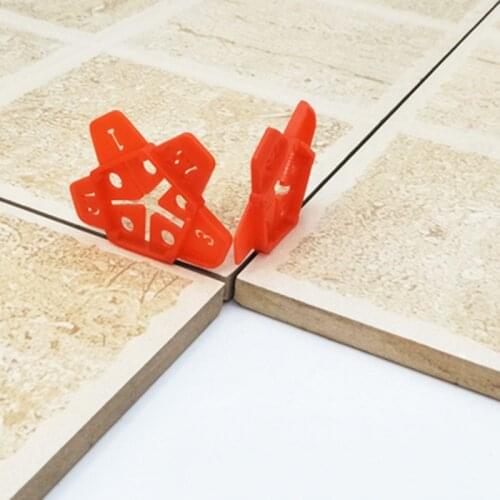 50pcs Plastic level wedges flooring wall Slit Locator Clip reusable ceramic tile flat leveling system positioning fixing tool