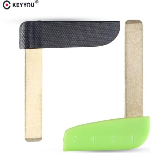 KEYYOU Insert Small Remote Key Blade For Renault Megane Laguna Koleos Scenic Smart Card Replacement Fob Car Key Blade