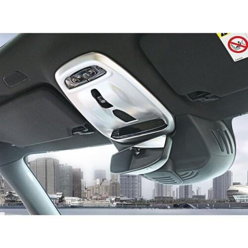 For Volvo XC60 2018 2019 / XC90 2015-2018 / S90 V90 2017-2019 Carbon ABS Accessories Interior Front Reading Light Cover 1PCS