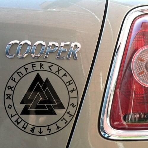 For Rune Valknut Gloss Vinyl Decal | Heathen, Asatru, Odin Car Stickers Car Styling