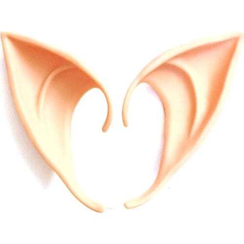 Hot Sale Christmas Latex Elf Ears Soft High Simulation Harmless False Ears Props Fairy Angel Dress Up Christmas Cosplay Mask