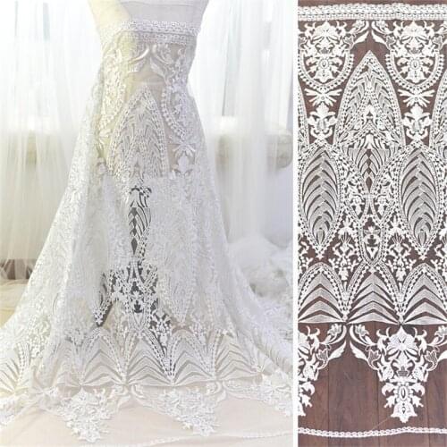 Lace-Fabric Embrodery Wedding Dress Swiss High-Quality Latest African