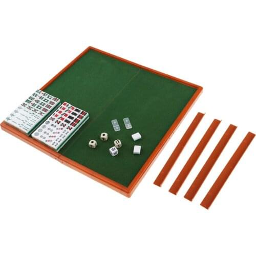 Mini Mahjong Set Multi-color Portable Vintage Mahjong Rare Chinese Toy Family