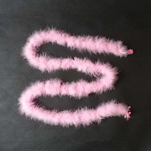 2018new 2meters/pc top quality dyed pink turkey feather boa for party/carnival costumes/wedding marabou feather boa for sale