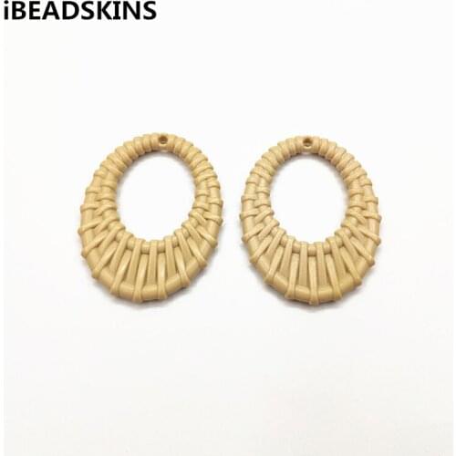 New arrival! 49x39mm 100pcs acrylic Imitation weaving oval-shape charm for earrings accessories,Earring parts,jewelry making DIY