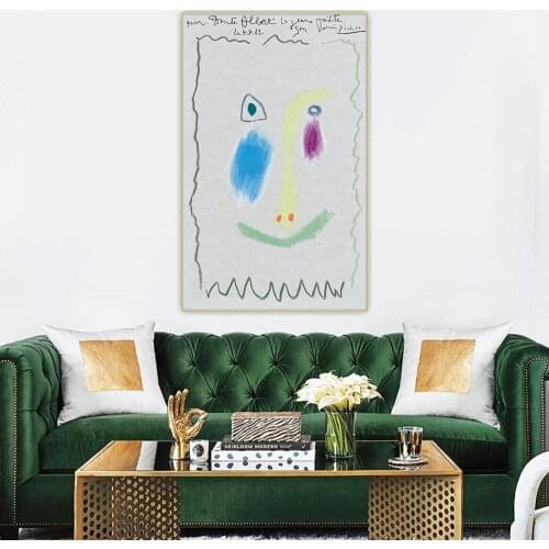 Pablo Picasso"Happy Wild life Head"Canvas Oil Painting Western Art Decor Poster Artwork Wall Aesthetic Home Decoration