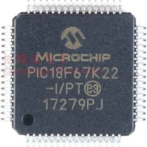 PIC18F67K22-I/PT PIC PIC18 PIC18F PIC18F67 PIC18F67K PIC18F67K22 PIC18F67K22-I TQFP-64 IC MCU
