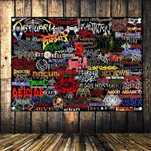 Famous Singer Posters Rock Music Stickers Pop Rock Band Flag & Banner HD Canvas Printing Art Tapestry Mural Wall Decoration B