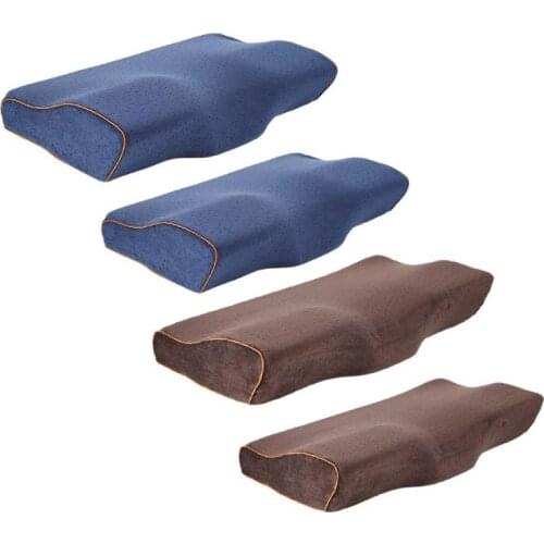 Memory Foam Orthopedic Pillow Slow Rebound Neck Soft Cervical Health Care Cervical Orthopedic Neck Foam Massage Pillows