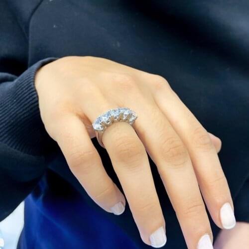 Special Design Diamond Montür Silver Dibs Ring