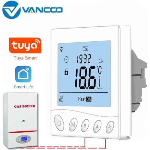 Tuya WiFI Smart Gas Boiler Thermostat 220V Smart Warm Floor Temperature Controller Heating Controller Thermostat for Boiler