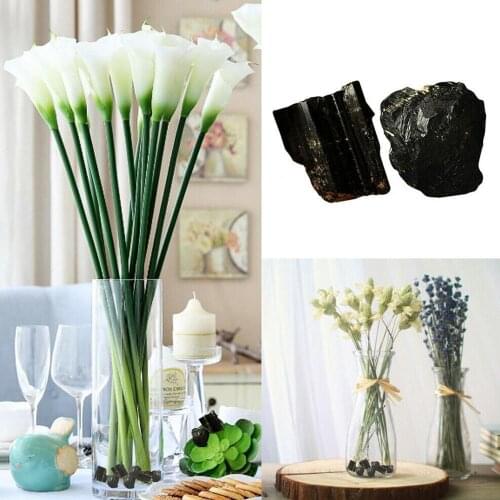 100g/bag Natural Stone Black Tourmaline Gemstone Crystal Quartz Decorating Stone Mineral Specimen Chakra Healing